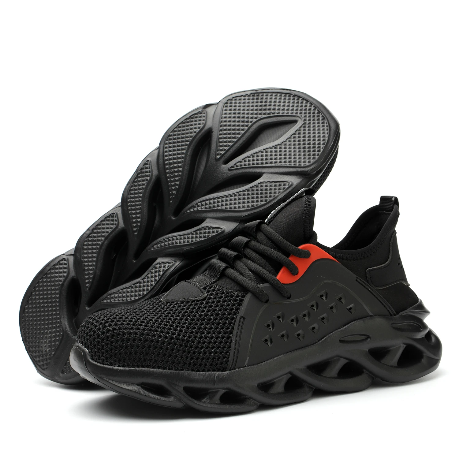 Новые дизайнерские летние спортивные непрокалываемые Нескользящие дышащие защитные ботинки со стальными носками