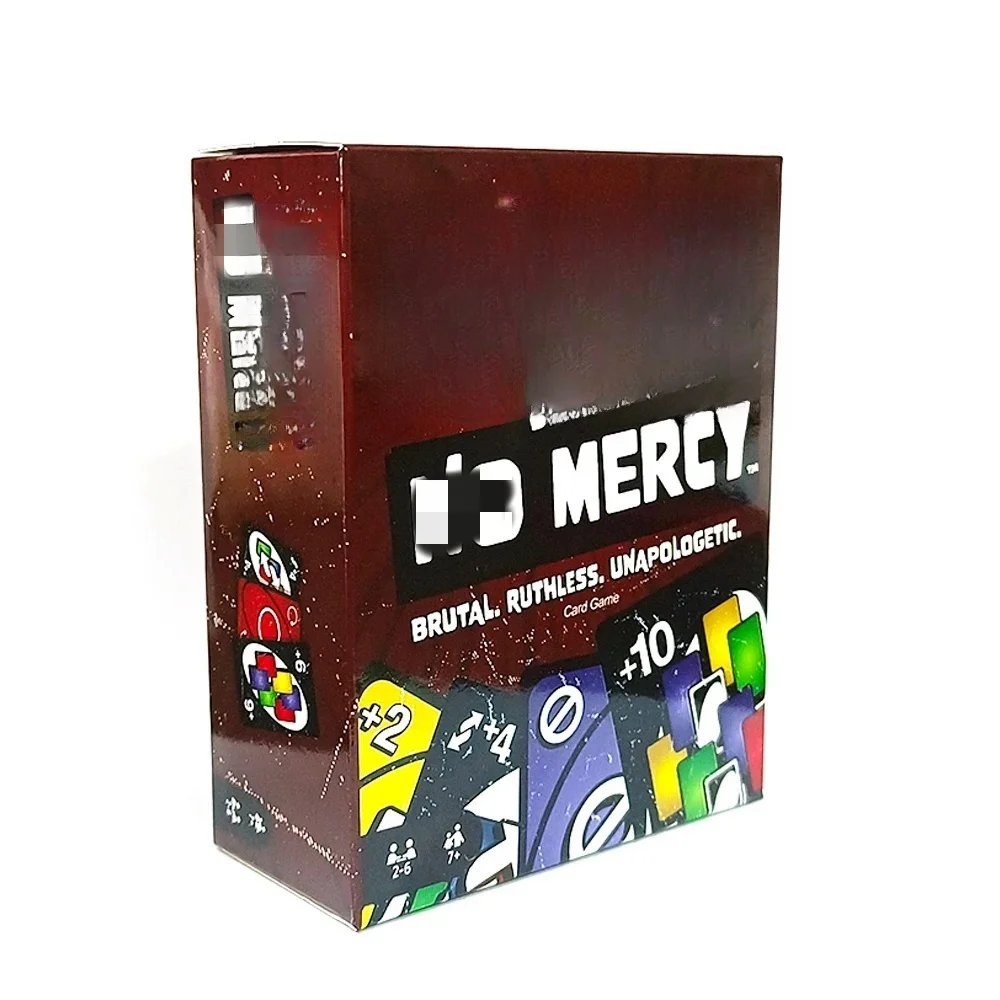 Hot selling 168 Pcs Board Games UNOs Card Game Show Em No Mercy Table Game Playing Cards for Adults Kid One no mercy