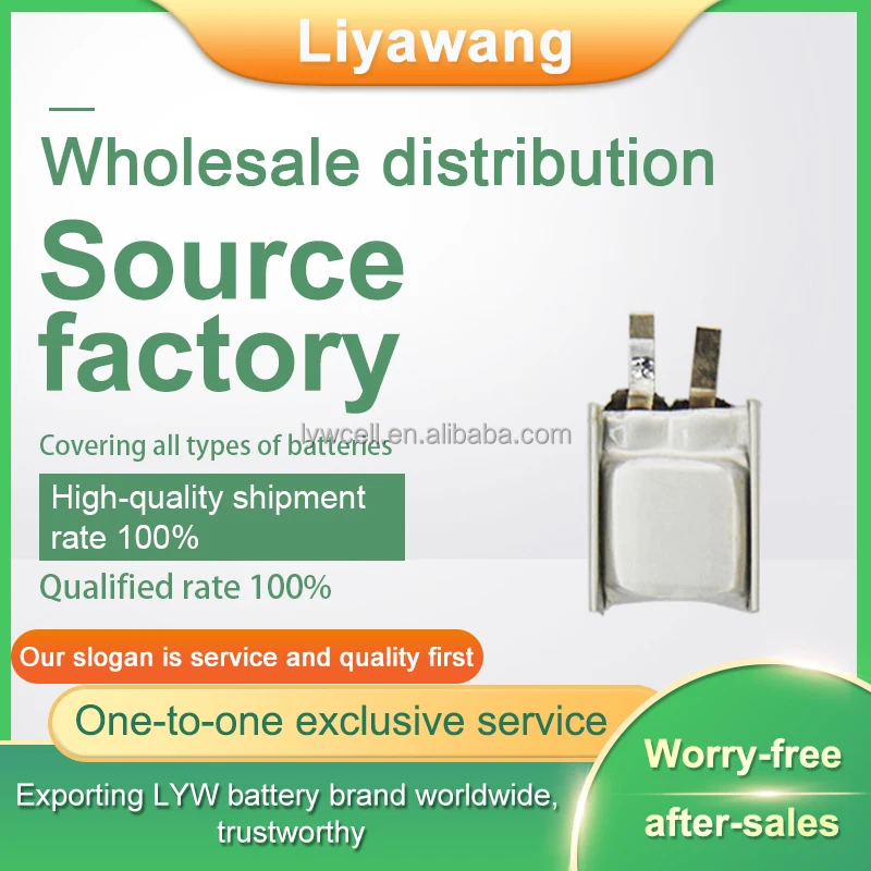 LYW Direct Selling Custom Ultra Small Tiny Lipo Battery 401012 501012 3.7V 30-50mAh For Rechargeable TWS Wireless Headphones