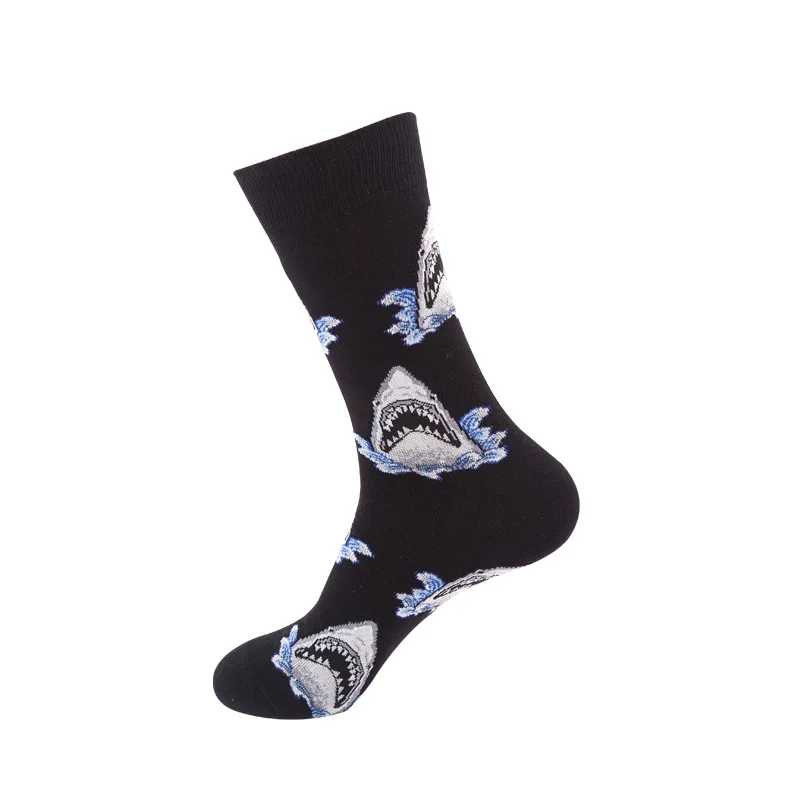 Fashionable styles custom logo colorful pattern cotton bamboo mens happy socks