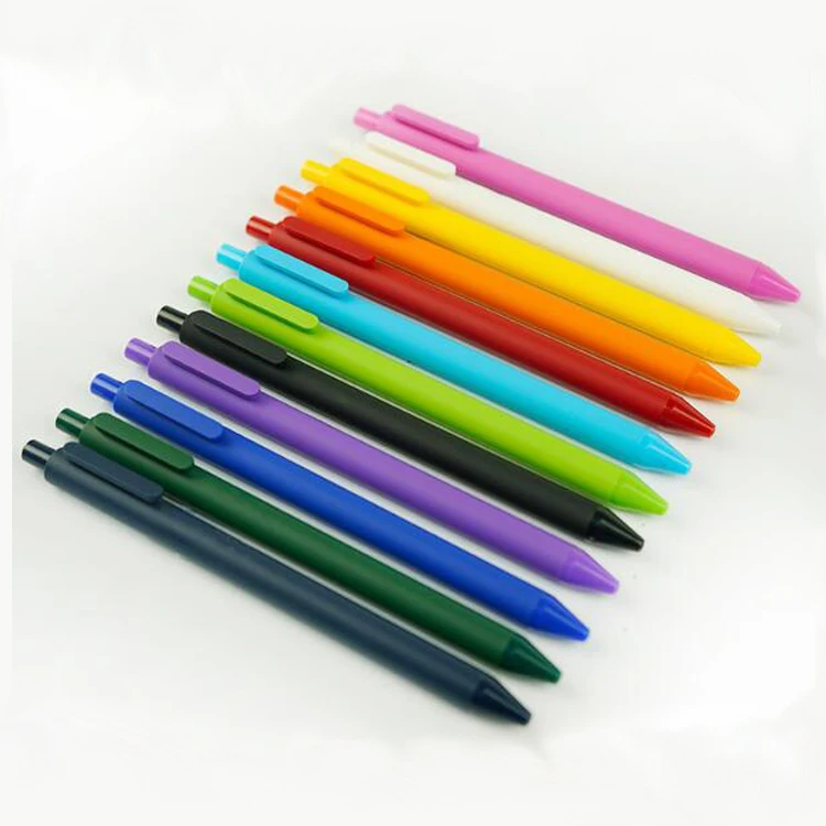 NPPL-008XL Лидер продаж модный подарок рекламная резиновая шариковая ручка разноцветная Выдвижная пластиковая с индивидуальным логотипом
