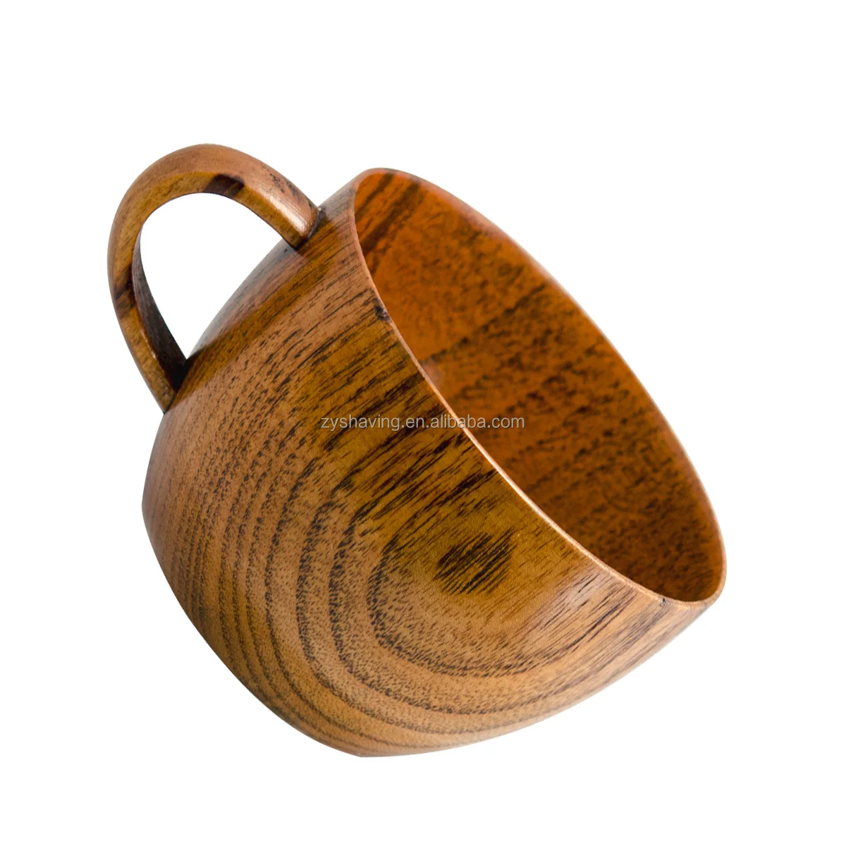 ZY Wooden Shaving Soap Bowl With Handle Shave Cream Cup Soap Bowl Shave Soap Cup