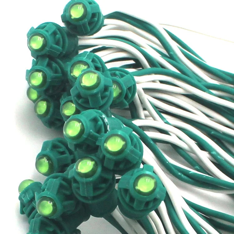 Led Pixel 9mm Single Color Red/Blue/Green/Yellow/Pink/White/Warm White 50leds/pcs