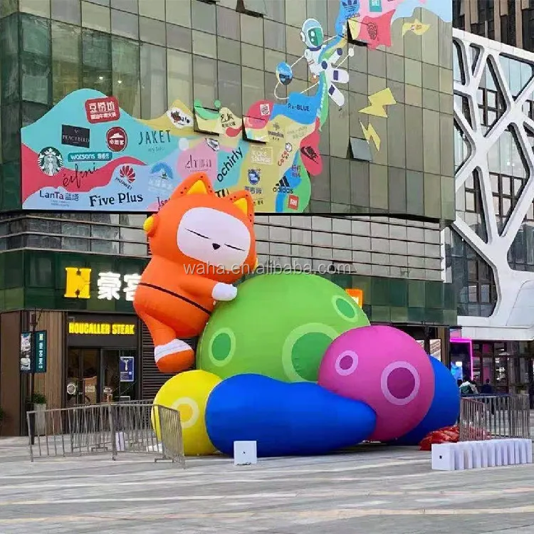 Pvc Advertising Inflatables Inflatable Animal Mascot Costume Plush Custom Inflatable fox Costume Cartoon Exhibition Show