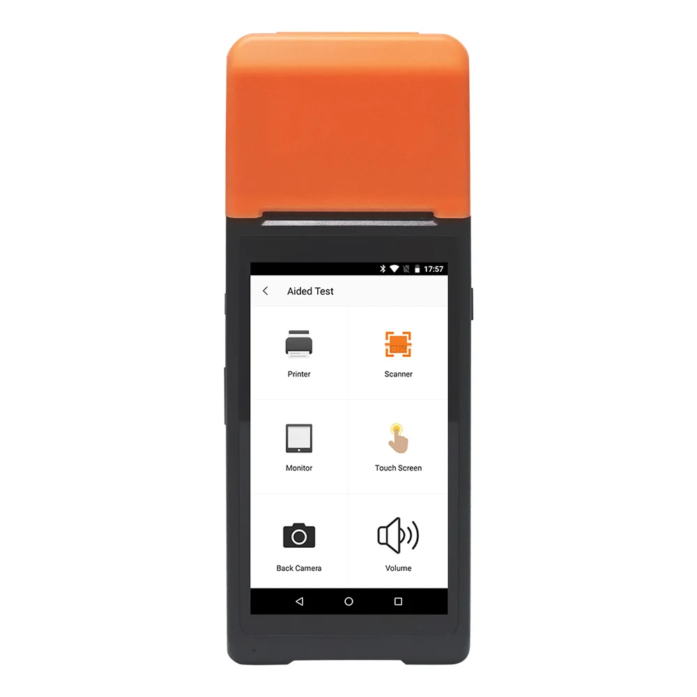 Warehouse 5.5 Inch Touch Screen android rugged pda barcode Q8 hot sale barcode scanner androide pda