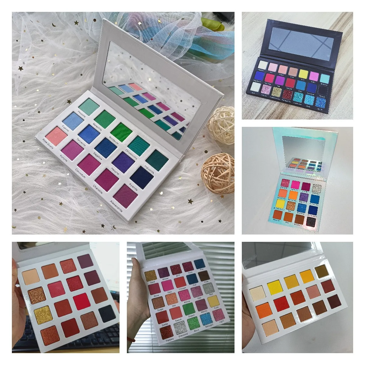 Rebranding Cosmetics Empty Eyeshadow Palette Private Label 26mm Round Eyeshadow Palette In Bulk