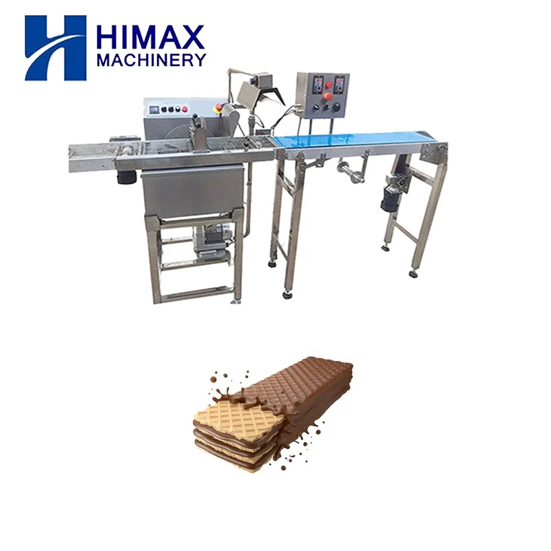 Fully Automatic Chocolate Enrobing Machine with Chocolate Cooling Tunnel Equipments