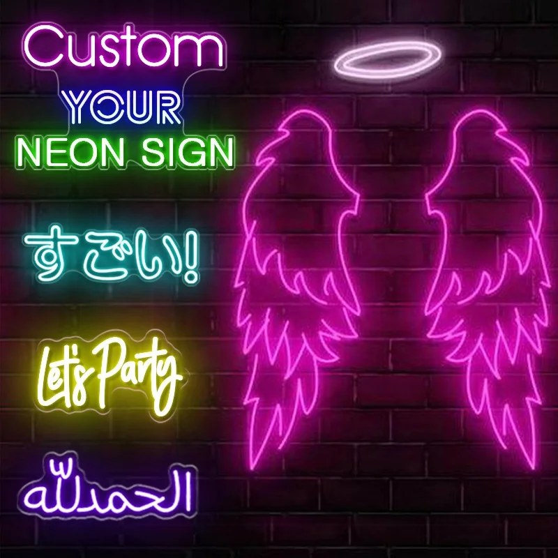 Customizable 3D Neon Flex Sign Board Personalized Acrylic Wedding Birthday Prom Party Business Shop Sign neon signs lights