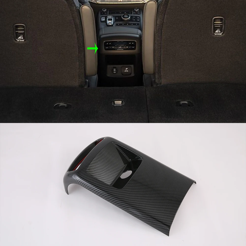 Новый продукт ABS Вставка для заднего вентиляционного отверстия крышка выходного ободок Стайлинг украшение отделка Hyundai Palisade 2019