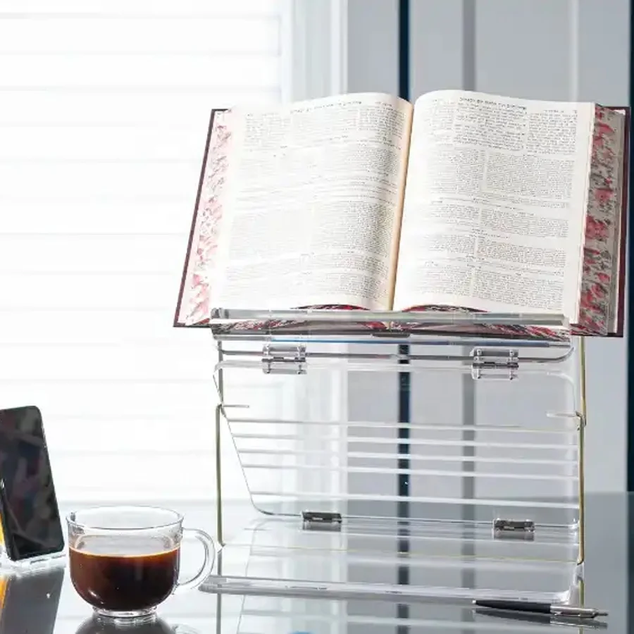 Manufacturer factory supplier Factory Custom Acrylic Jewish Metalucite Foldable Shtender