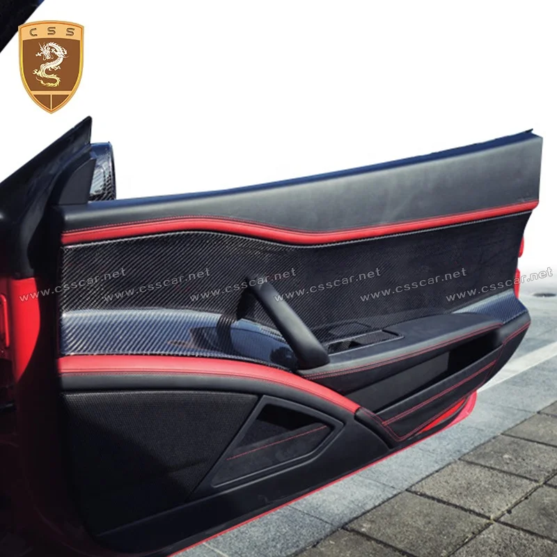 Хорошее качество углеродного волокна двери внутренняя отделка для Фер-rari 458