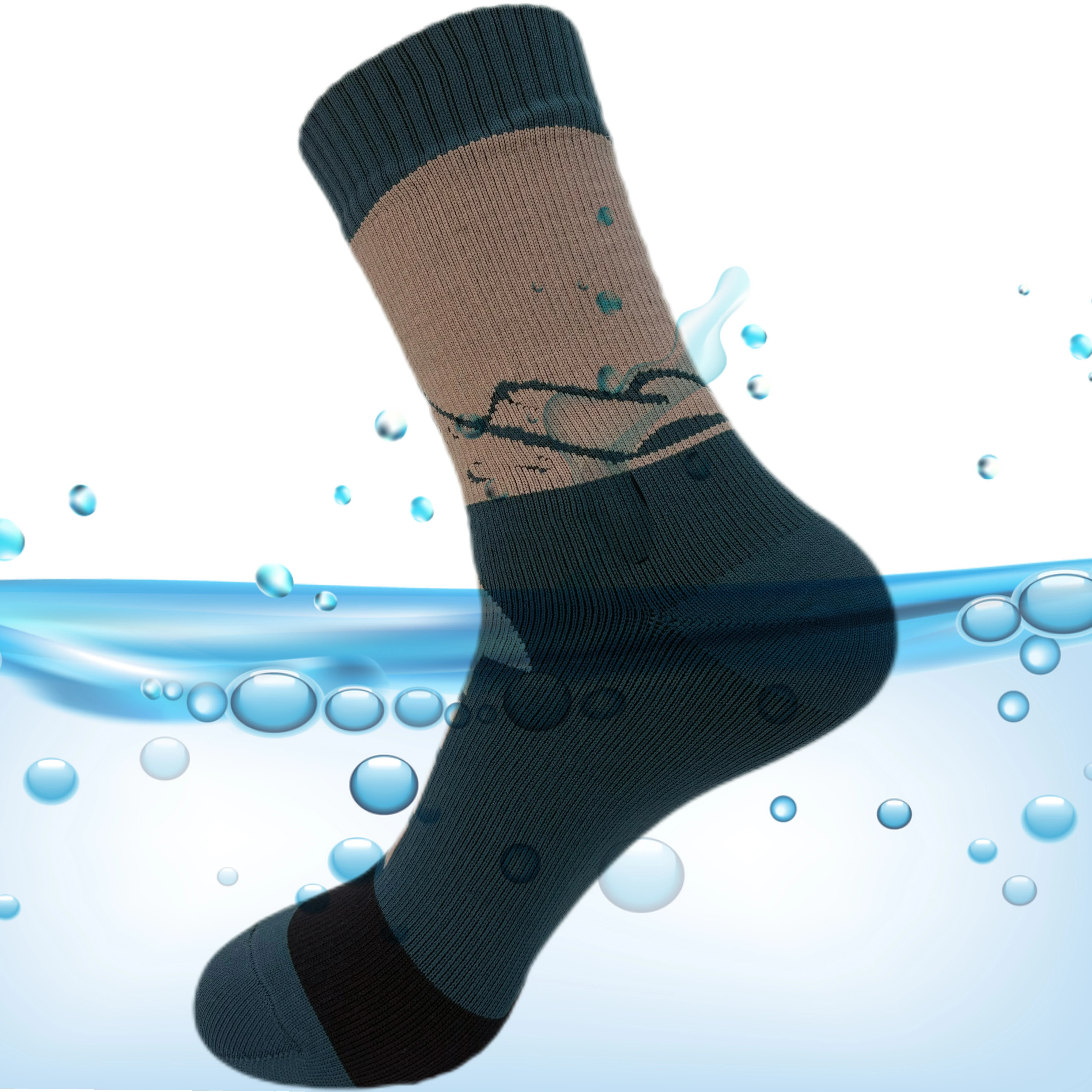 Hot Selling Anti-slip  Waterproof Breathable Sock custom adults Water Proof bamboo merino warm Socks for Hiking Fishing Cycling