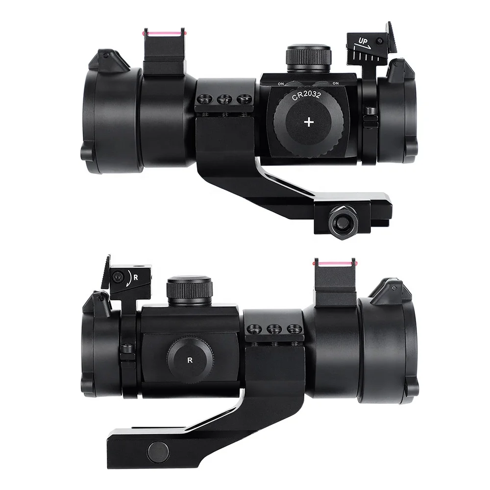 Ohhunt Optics OEM 1x30 Red Fiber Optic Tactical Reflex Sight Red Dot Sight Scope Fit For 20mm System