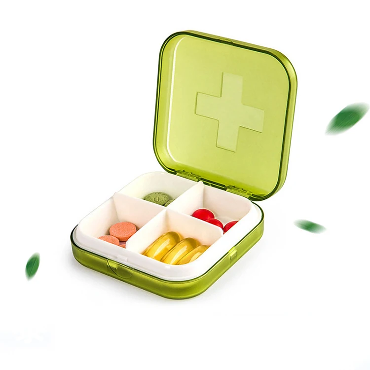 Mini Portable Plastic Pill Organizer Medicine Case Pill box for Daily and Travel Use