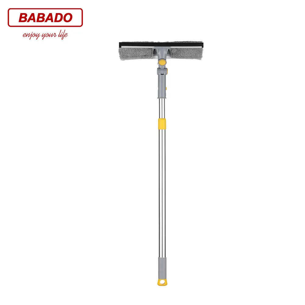 high-quality retractable glass cleaning brush, microfiber cloth head, multi-function double sides window cleaner