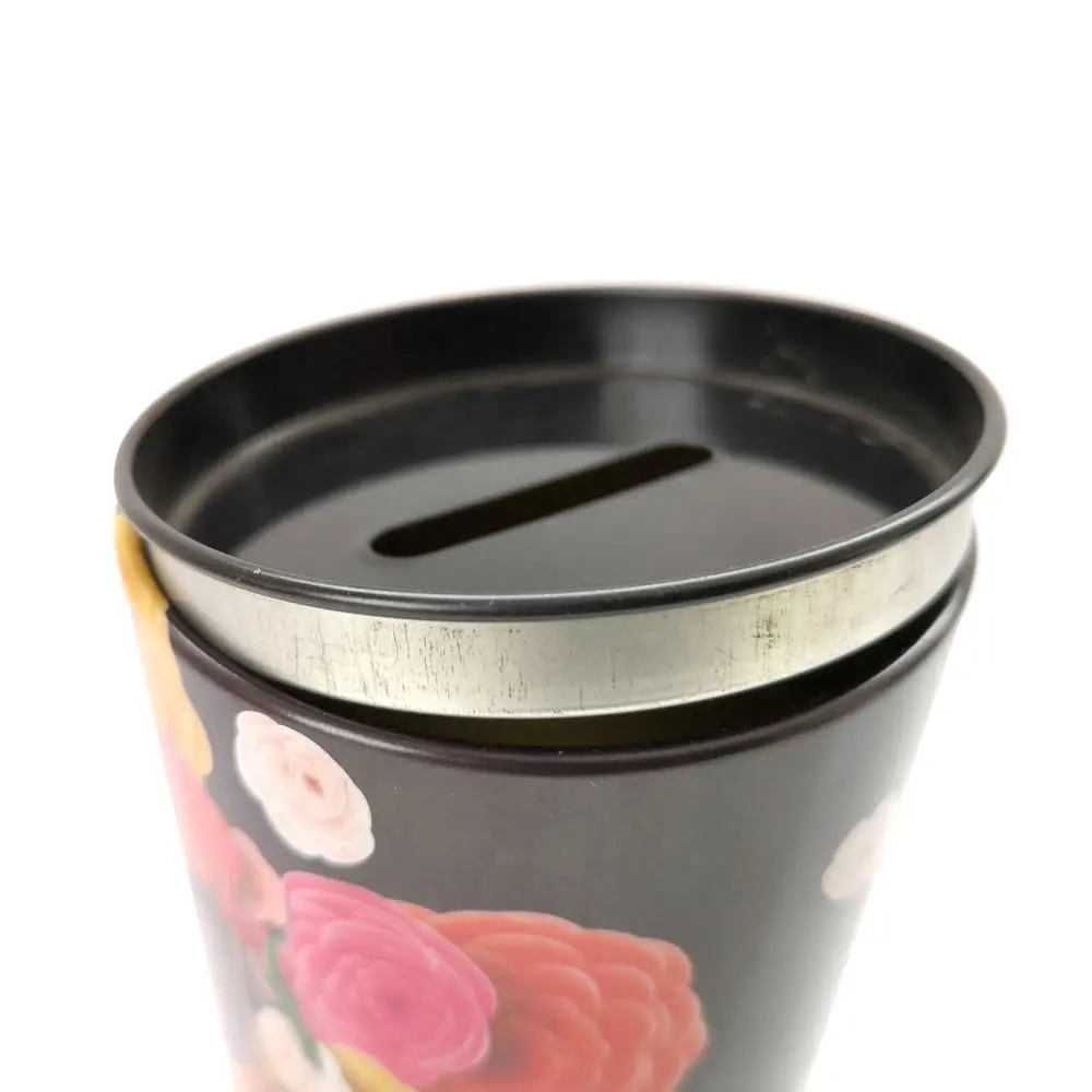 Factory Supply Coin Bank with Removable Lid,Metal Tin Can,Money Tin Box