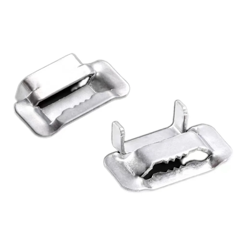 AISI 304 T L type stainless steel buckle for banding strap