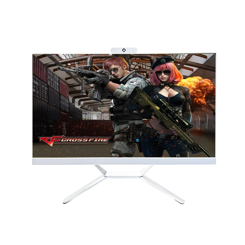 Brand New 21.5 inch All In One Desktop Pc Core i5 i7 CPU Win10 Os Pc All In One with UPS for Office School All In One