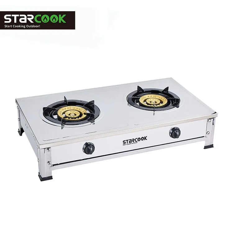 
Free stand single gas cooker table stainless steel gas cooktop 
