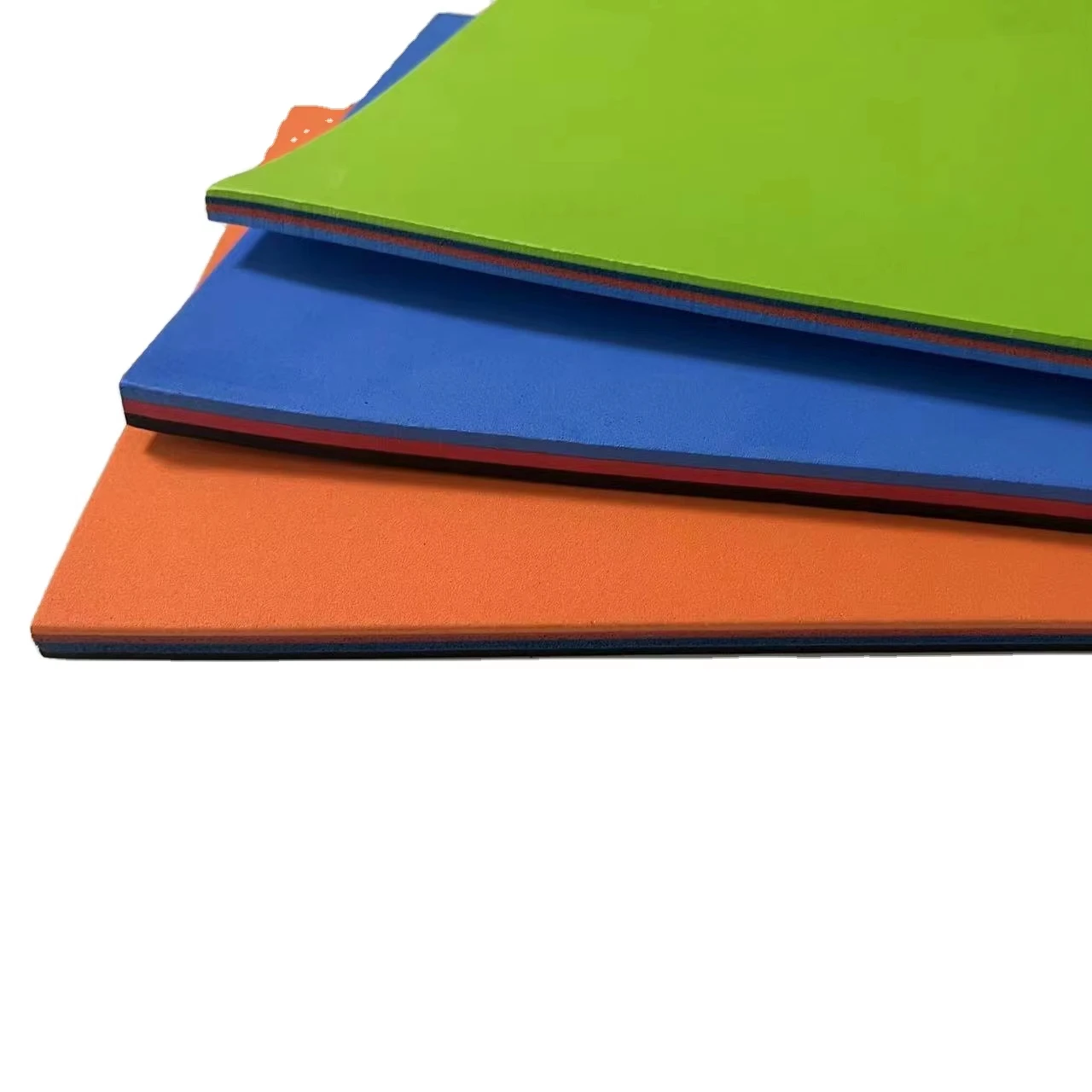 Manufacturer wholesale multi-layer colorful soft EVA rubber foam sheet material for making slipper flip flop sandals inner sole