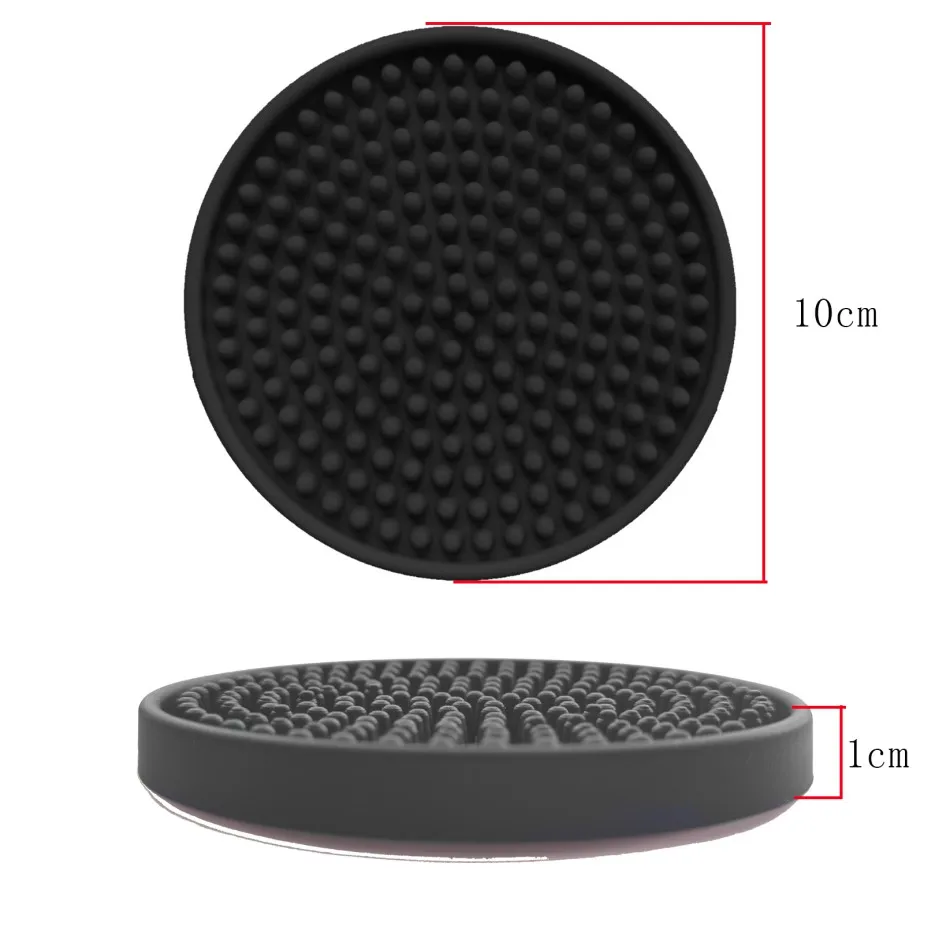 High quality round Silicone rubber Coaster For Drink Cup Mat sets PVC Rubber Coaster Bar Beer cup Coaster