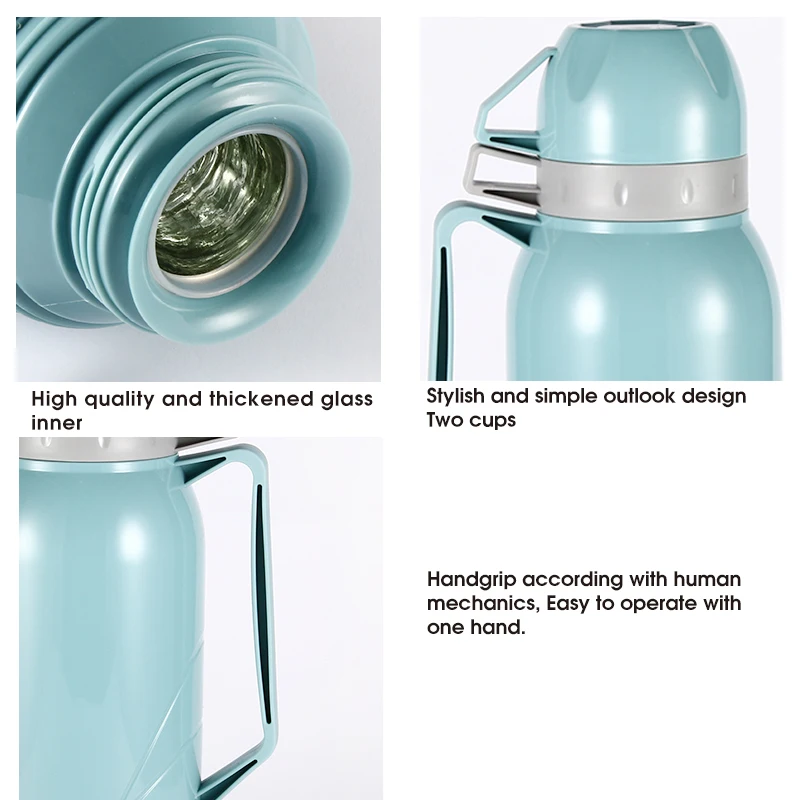 Daydays 1800ML Fashion Design Hot Selling Wholesale Glass Refill Thermos jug vacuum water flask