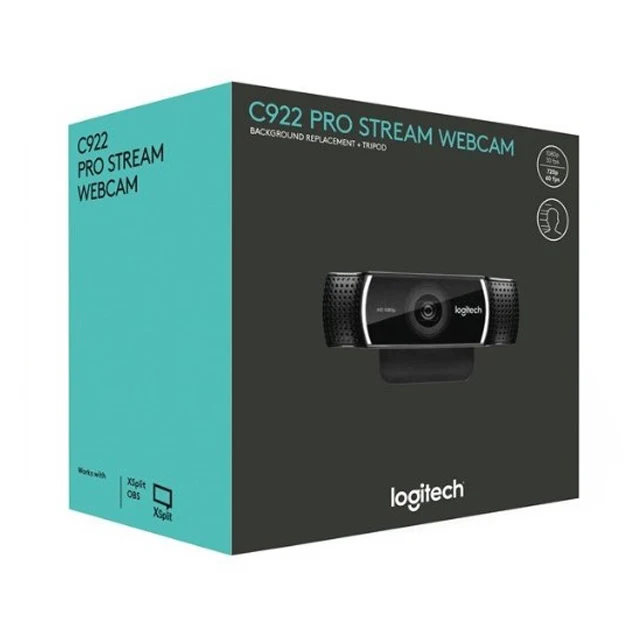 Original Logitech C922 Pro   Camera Usb Laptop  Serious Streaming 1080p HD Webcam Hyperfast Streaming Stereo Audio
