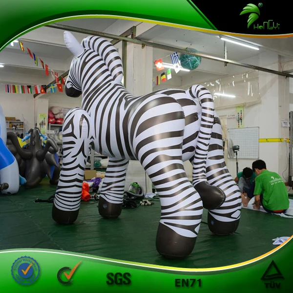 Sexy Zebra Inflatable Horse Toy Squeaky Ride On Animals With SPH Realistic Inflatable Air Doll