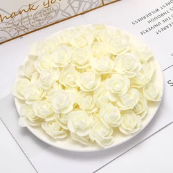 3.5cm 500PCS Rose Flower Head Wedding Decor Mini PE Foam Roses Artificial Flowers