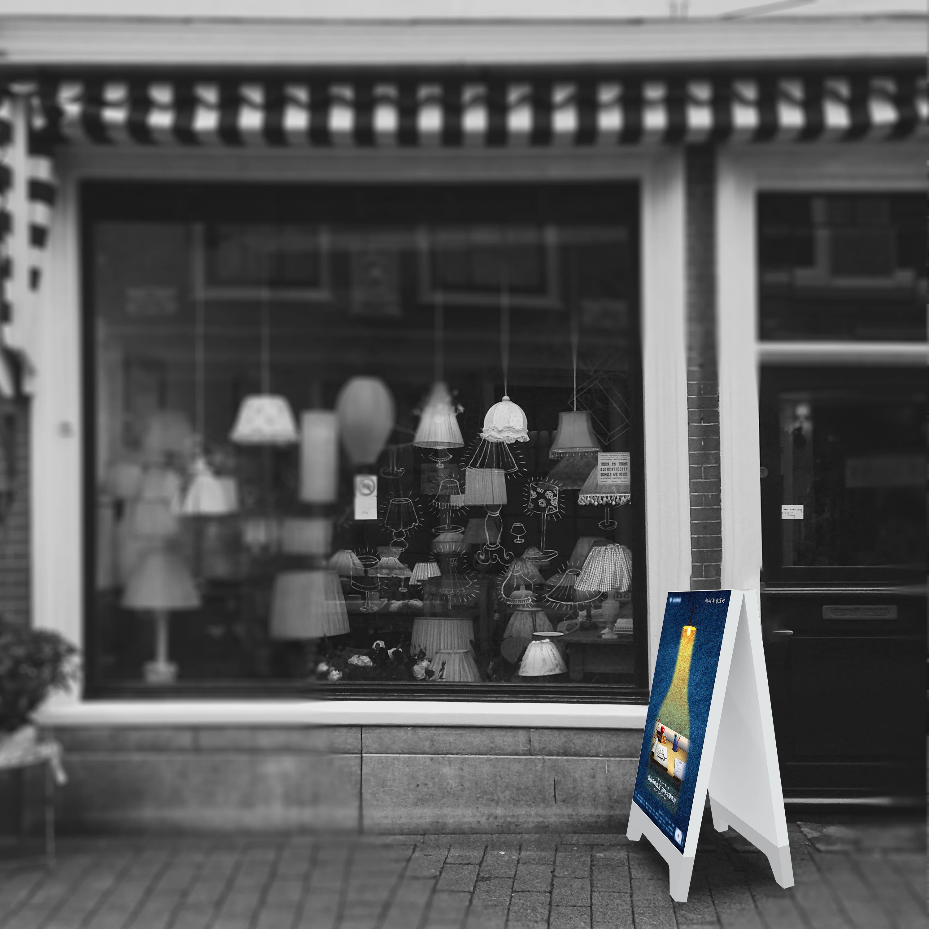 A-NEW Factory SEG Poster Outdoor Floor Stand Advertising LED Poster Aluminum Frame Show