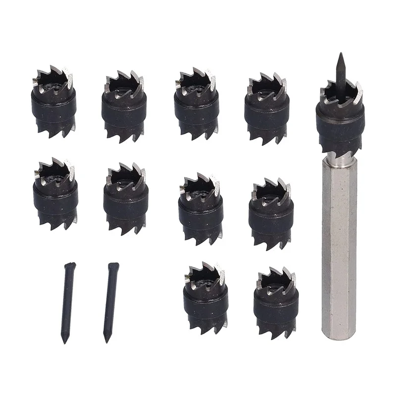 13 Pcs/Set Spot Weld Drill Bit Double Sided Blade Spot Weld Cutter Heatproof High Speed Steel for Workshop for Industrial