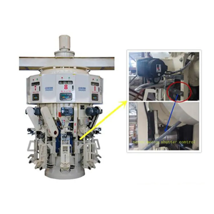 Valve Mouth Rotary Cement Filler Sand Packing Machine Powder Filling Bagging Equipment Cement Packaging Machine
