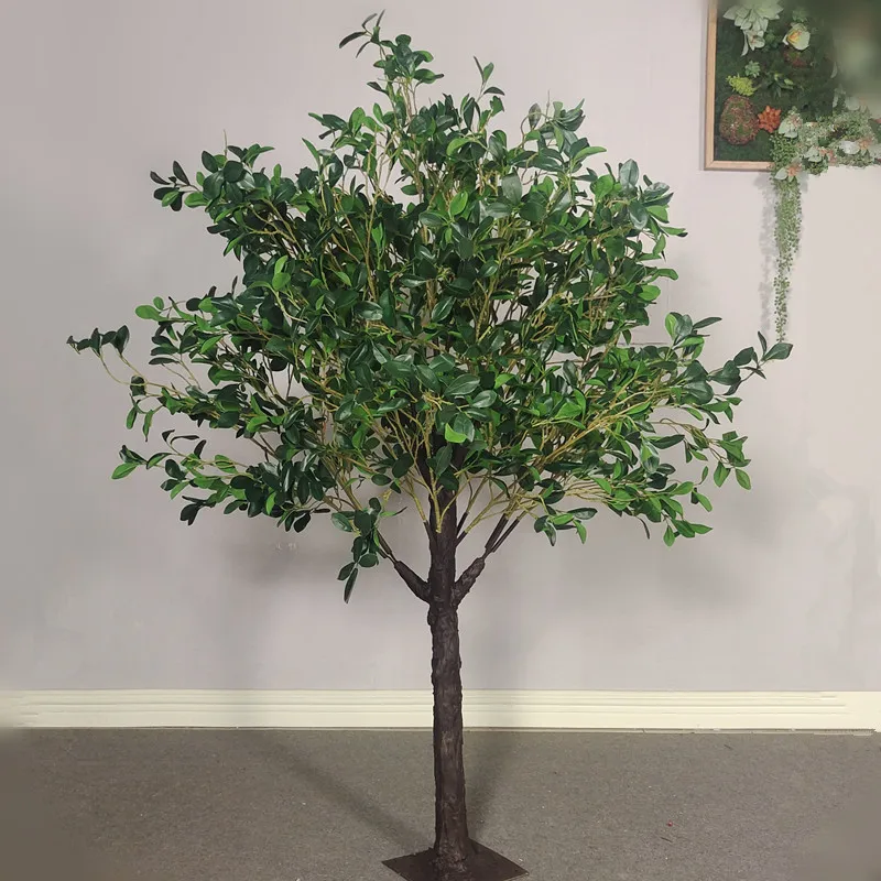 KC-CBT-013-H 5ft Cherry Blossom Table Centerpiece Artificial Wisteria Green Silk Flower Wood Trunk Wedding Tree Decoration