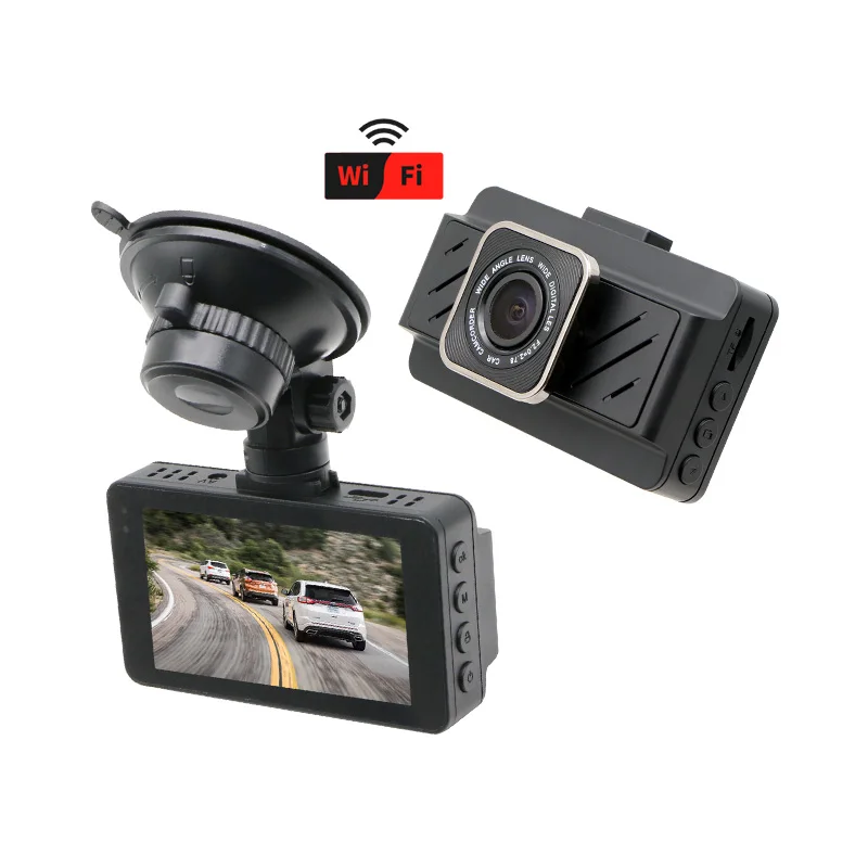 OEM Manufacturer  Fashion Design 3 inch Dual-way DVR 4k+1080P GPS Dash Cam Loop Recording DVR for Universal Car
