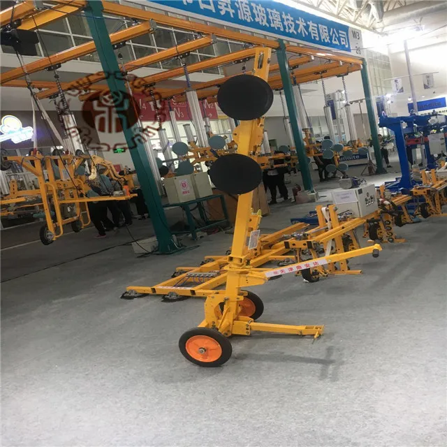 Тележка на колесиках с вакуумными присосками, грузоподъемность 150 кг