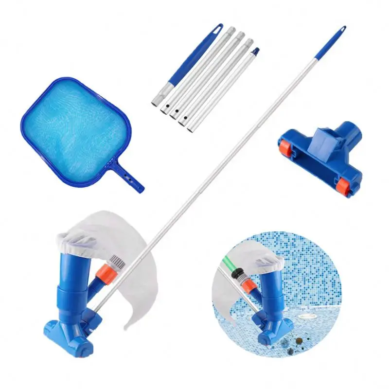 11  Tub Pond Pool Water Filter Gadgets Leaf Grabber Net Swimming Pool Jet Vacuum Cleaner Set Detachable Pool Cleaning Machine
