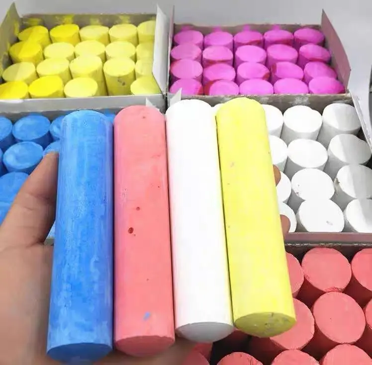 School Student Teacher Office Chalk Jumbo Dust-free Chalk Durable Sidewalk Chalk Bright Colors