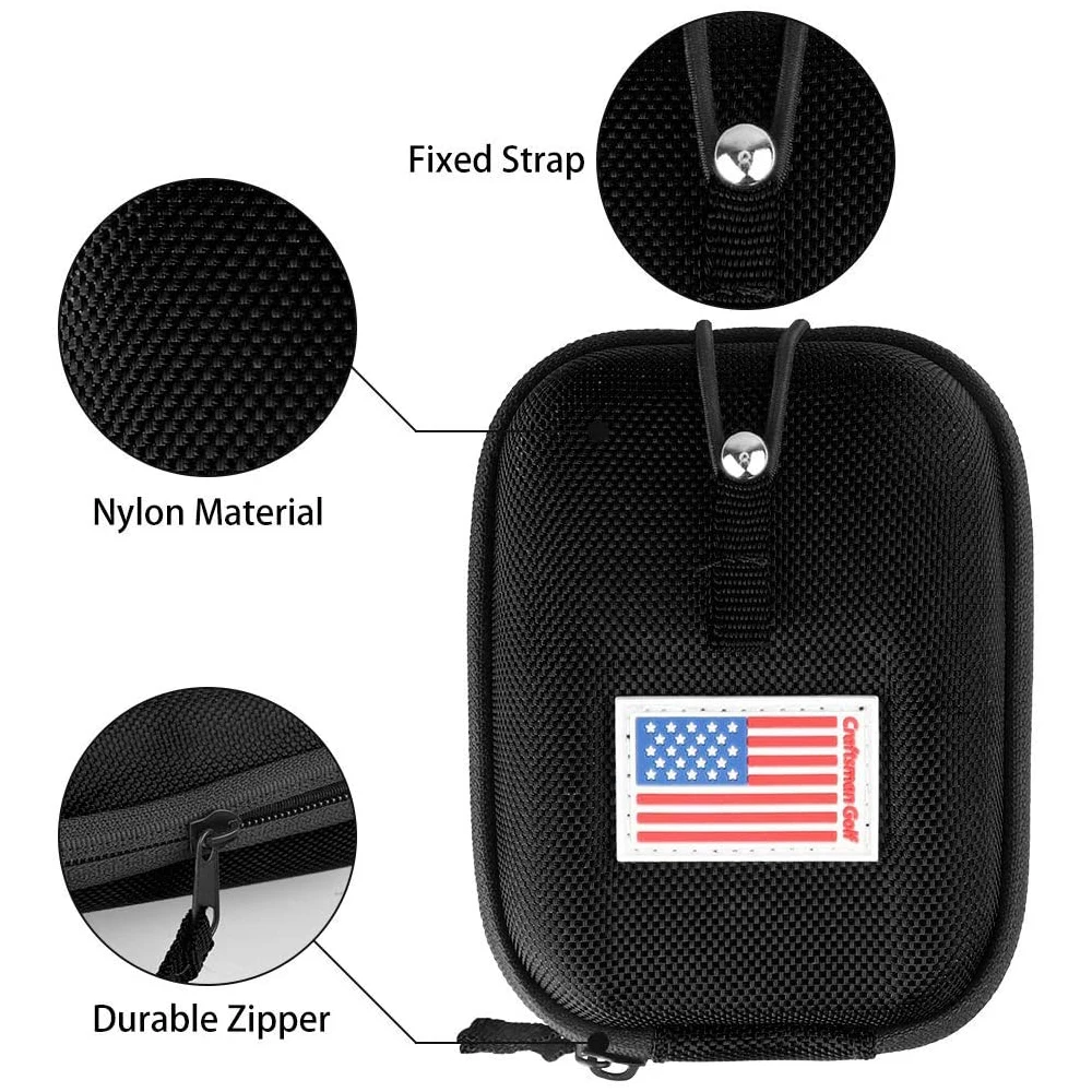USA Flag Golf Range Finder Bag Hard Case for Tectectec Callaway and Other Most Brands Also for Customization with Your Name