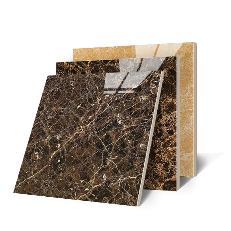 Interior floor and wall design polished glazed porcelain marble tile