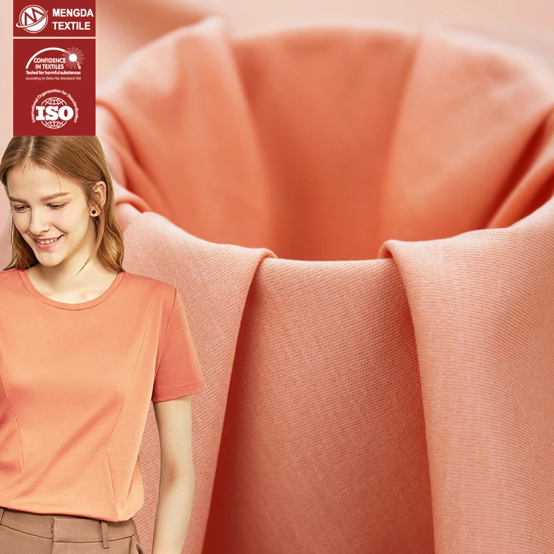 70s high end mercerized pima cotton 100 cotton single jersey fabric for fabric