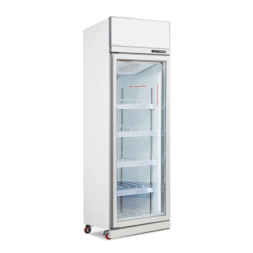 Drinks fridge Upright Glass Door refrigerator Cold Drink Beverage Air-cooled cooling  Cooler Commercial Display Fridge