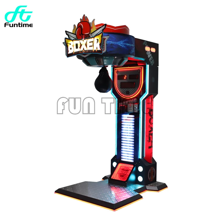 Coin operated arcade card payment punching bag kick matching vending training electronic boxing gaming machine price