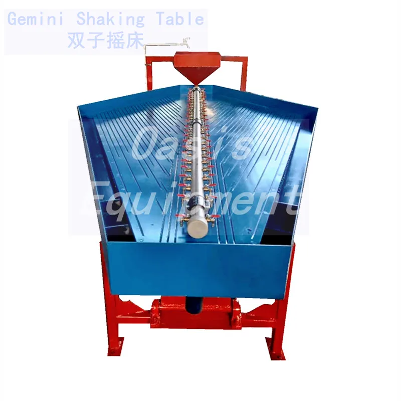 High Efficiency Superfine Ore Material Mercury-Free Mineral Gemini shaking table Shaker Vibrating Desk top For Gold Separation