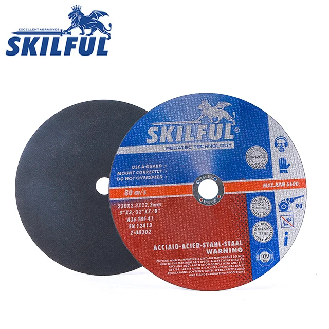 9 inch 230 mm Stainless Steel Disk Cutter Pass MPA Cut Off Wheel Metal Abrasive Tools