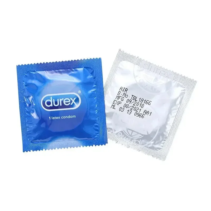 Durex Condom,Natural Latex Condoms Extra time for Extended Pleasure,Extra Thin Transparent Natural Rubber Condoms for Men