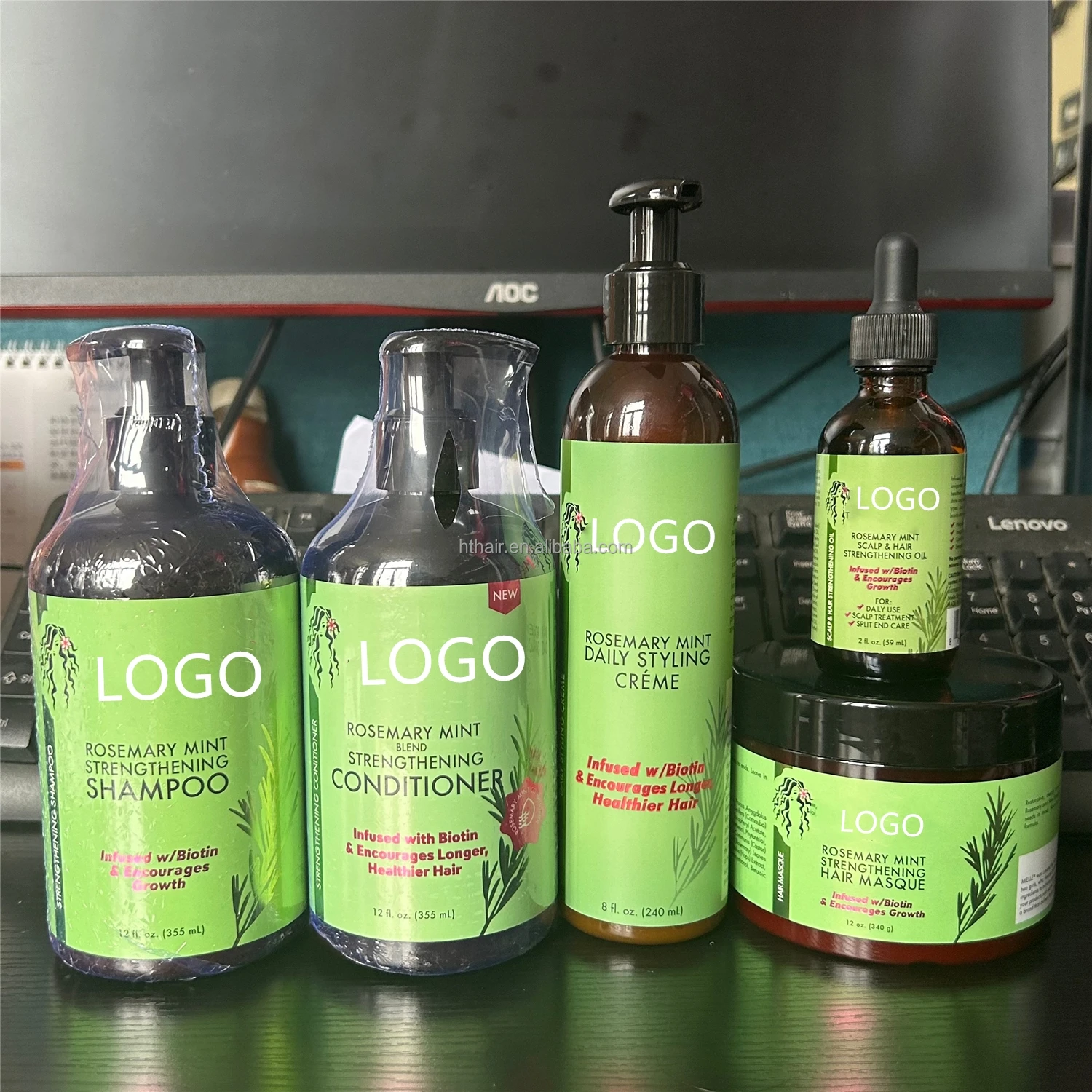 Organic Rosemary Mint Hair shampoo Growth Daily Styling Cream For Hair Care,  oil hair mask