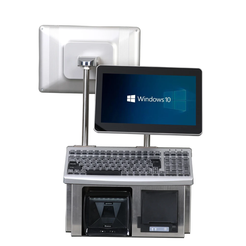 Jesen Stainless Steel Durable Cloud Pos System 13.3 Inch Display Channel Pos System