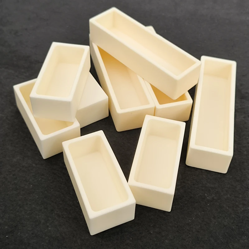 99.7% Al2o3 Ceramic Alumina Crucible High Temperature Corundum Boat
