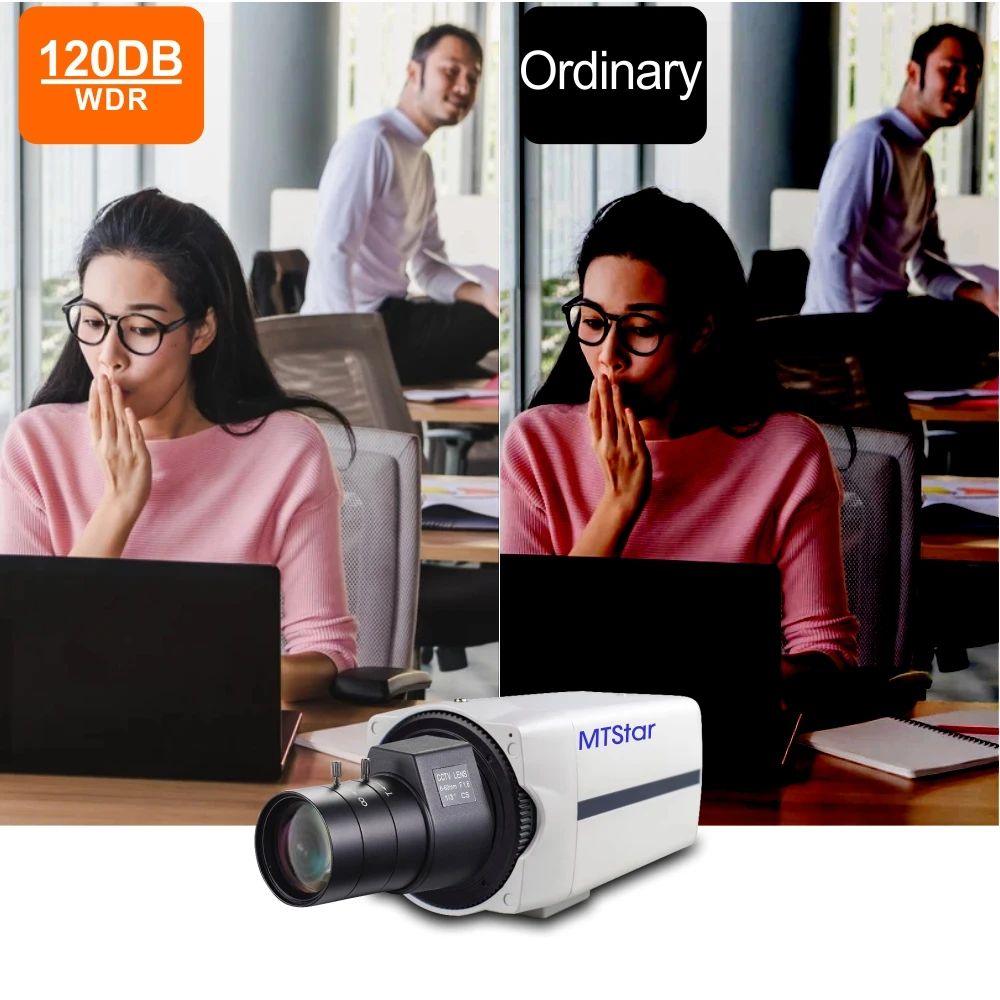 CCTV Camera 120db WDR ICR Motion Detective Full HD 2MP 60FPS Box Camera IP Sony IMX307 Outdoor HD-SDI 1080P Security Camera