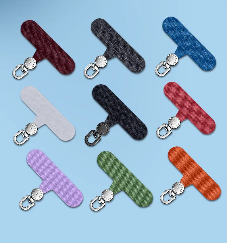 Mobile Phone Lanyard Patch Strap Clip Rotatable Charm Tether Tab Transparent TPU Cell Smartphone Accessories Chain Case